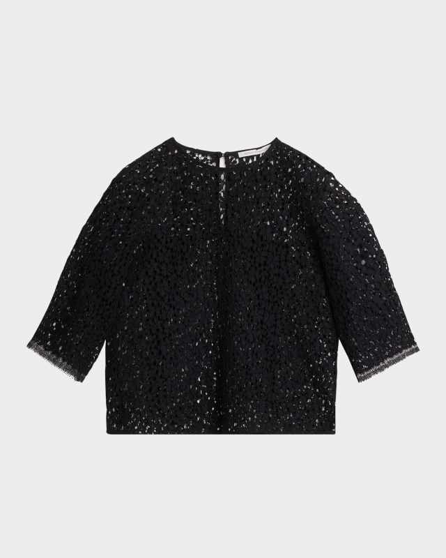 Lace Short-Sleeve T-Shirt